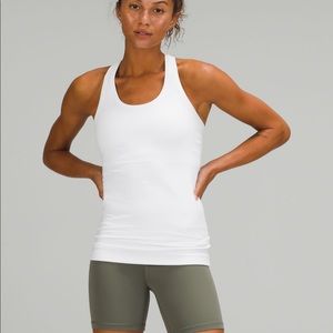 Lululemon White Nulu Cool Racerback